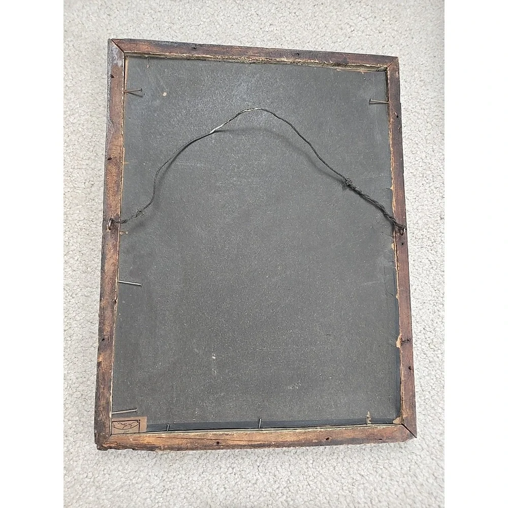 Vintage Antique Wooden Photo‎ Frames And Ephemera 1920 Lot